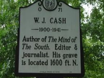 W. J. CASH 1900-1941