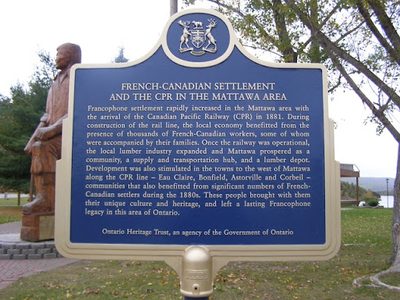 French-Canadian Settlement and the CPR in the Mattawa Area