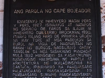 The Lighthouse of Cape Bojeador historical marker