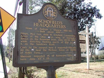 Schofield's Headquarters, Home of Andrew J. Cheney