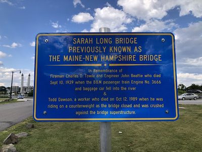 Sarah Long Bridge Previously Known as the Maine-New Hampshire Bridge