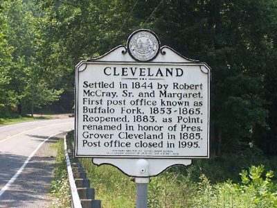 Cleveland, West Virginia, Historical Marker