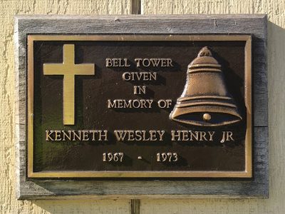 Bell Tower Given in Memory of Kenneth Wesley Henry Jr