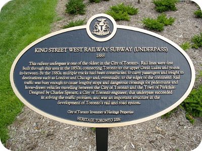 King Street West Railway Subway (Underpass) 1888