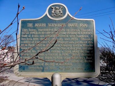 The Joseph Schneider House 1820