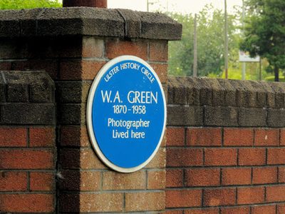 WA Green (photographer) plaque, Antrim