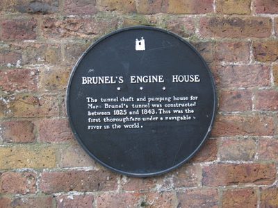 Plaque on Brunel's Engine House