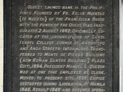 Monte de Piedad and Savings Bank historical marker