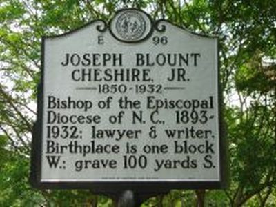 JOSEPH BLOUNT CHESHIRE, JR.