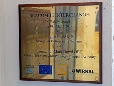 Plaque, Seacombe Ferry Terminal
