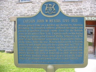 Captain John W. Meyers 1745-1821