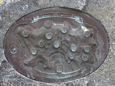 St. Brelade Millennium Stone plaque