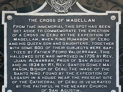 The Cross of Magellan historical marker