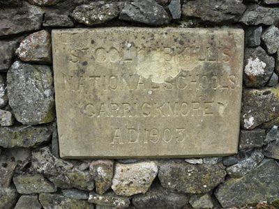 Plaque, St Columbkill's National School