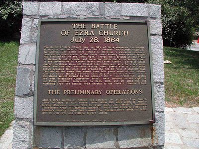 The Battle of Ezra Church - Plaque 1