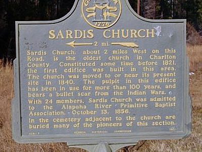 Sardis Church 2 mi.