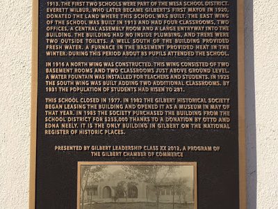 Gilbert Historical Museum and Elementary School