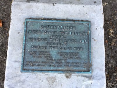 Remebrance to the Boys of the Burbank School