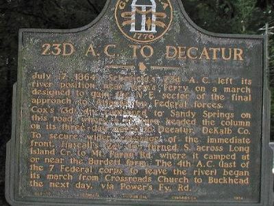 23d A.C. to Decatur