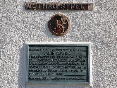 Plaque, Muthag Street Selkirk