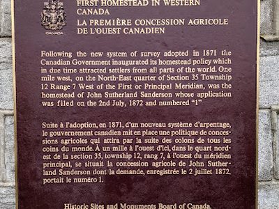 First Homestead in Western Canada