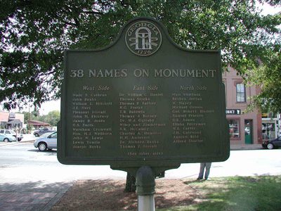 38 Names on Monument (Side 2)