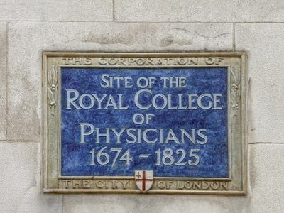 Blue Plaque outside Cutler's Hall, London, EC2