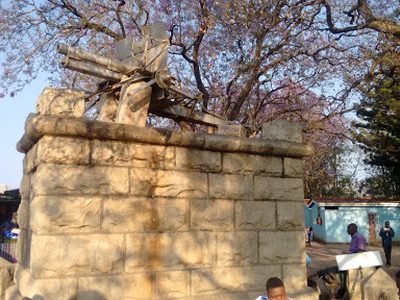 World War memorial at Masvingo's Civic Center