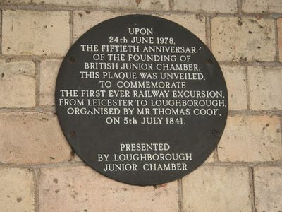 Loughborough Station - commemorative plaque