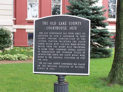 Historical Marker, Old Lake County Courthouse
