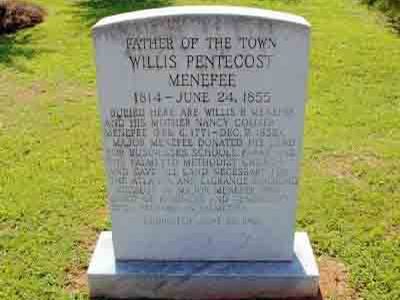Willis Pentecost Menefee - 1814 – June 24, 1855