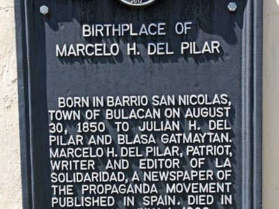 Birthplace of Marcelo H. del Pilar historical marker