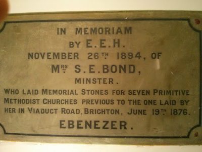 Memorial Stone for Mrs Bond, Brighton