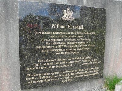 Plaque, William Henshall, Belleek