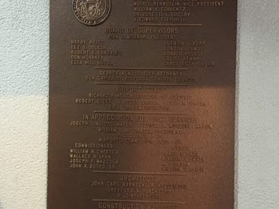 San Francisco Airport Plaque