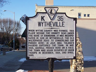 Wytheville Historical Marker