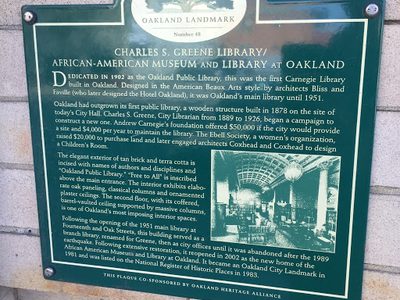 Charles S. Greene Library / African-American Museum and Library