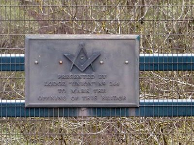 Mason's plaque, Cander Bridge
