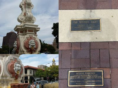Seville Fountain and Light