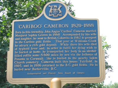 "Cariboo" Cameron 1820-1888