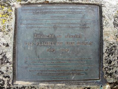 "The Flight of the Earls" plaque, Rathmullan