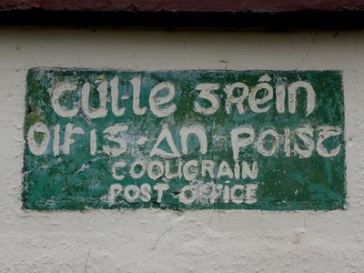 Plaque at Cooligrain Post Office