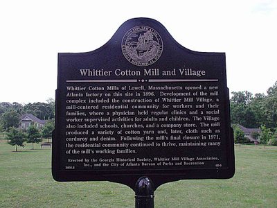 Whittier Cotton Mill and Village