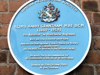 Blue plaque: Harry Grantham
