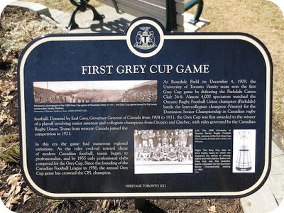 First Grey Cup Game