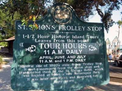 St. Simons Trolley Stop