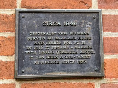 Former Carriage House on Garden Place
