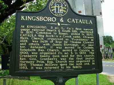 Kingsboro &amp; Cataula