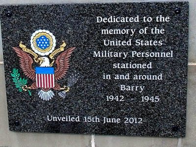 United States military personnel dedication, Barry Town Hall