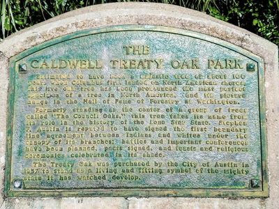 The Caldwell Treaty Oak Park
